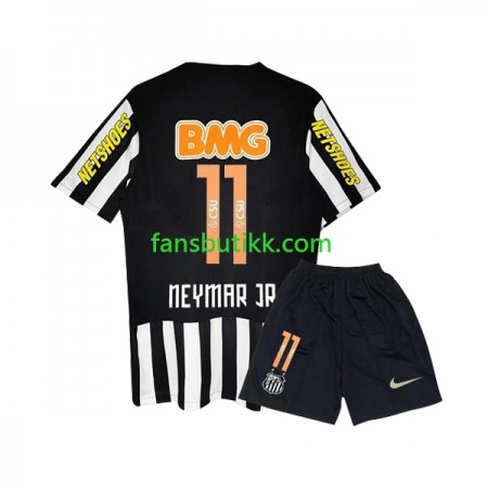 Fotballdrakt Santos FC Neymar JR 11 Barn Retro Bortetrøye 2011-2012 Kortermet
